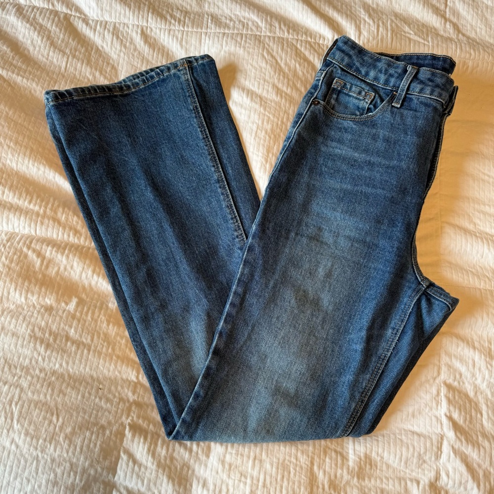 Old navy extra high rise flare jeans size 8